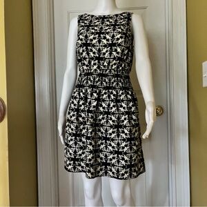Universal Thread Women's Black and White Beige Mini Sundress Dress Size Small